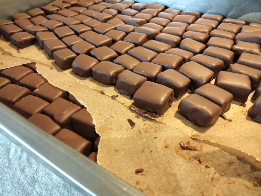Production de chocolats
